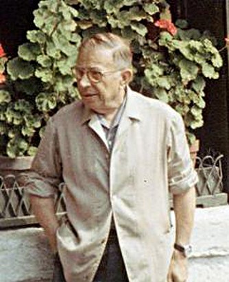 Foto de Jean Paul Sartre. Fuente Wikimedia